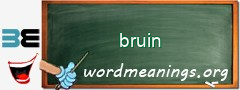 WordMeaning blackboard for bruin